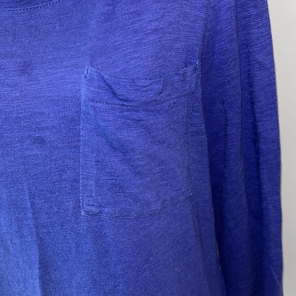 Chico's Ultimate Tee Purple Long Sleeve Scoop Neck Cotton Top Women's Size Large - Picture 2 of 5